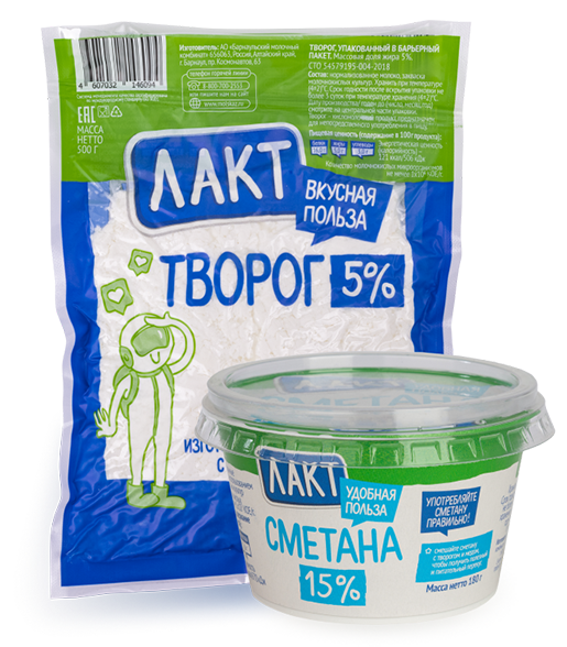 Творог и сметана